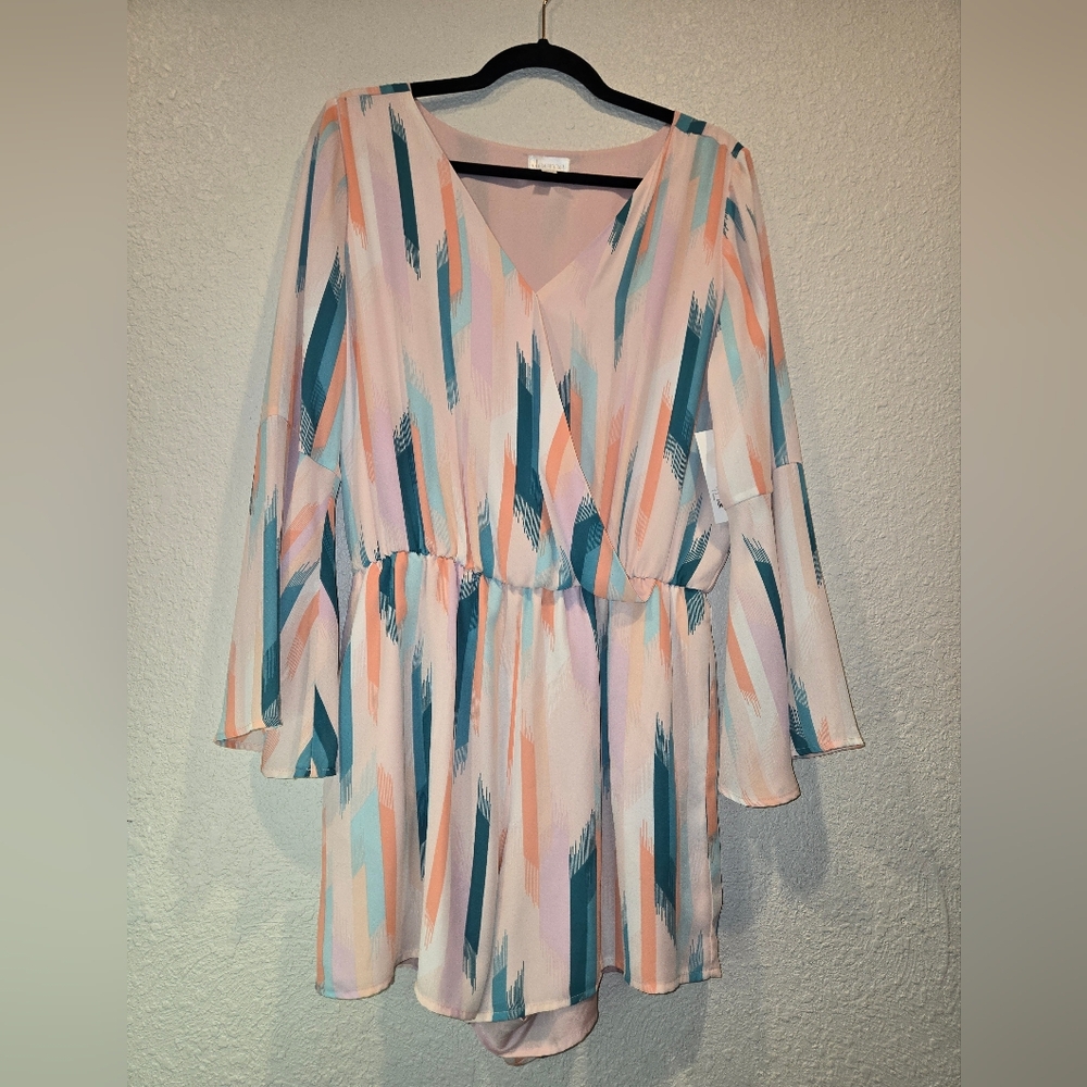 Decree Multicolor Long Sleeve Romper